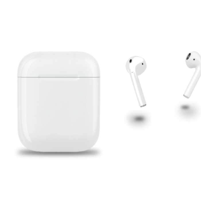 Apple AirPods 2, MV7N2), Плохое качество звука / high copy, Белый - Б/У