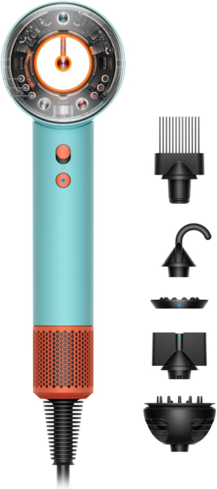 Dyson Supersonic HD16, Пудровый/Оранжевый/Бирюзовый
