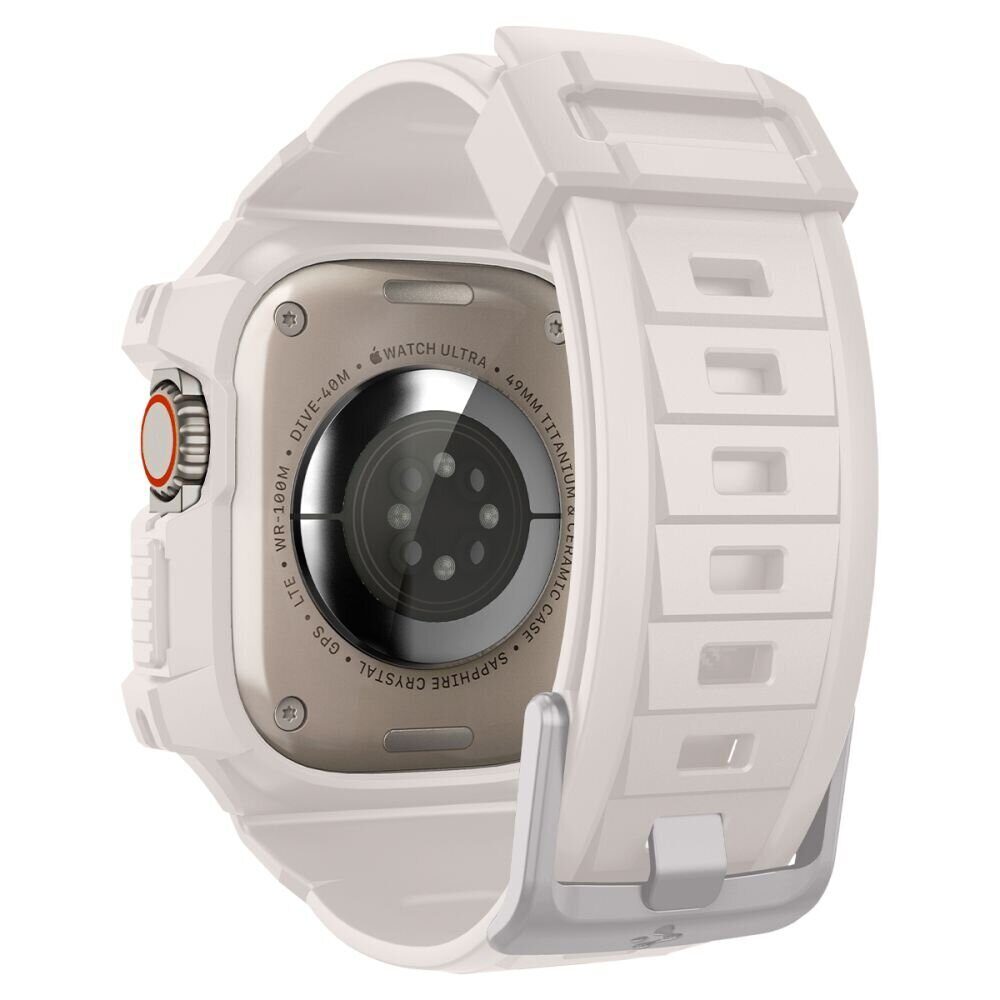 Ремешок+защитный чехол SPIGEN RUGGED ARMOR ”PRO” для Apple Watch Ultra 1 / 2 (49 мм),  Бежевый