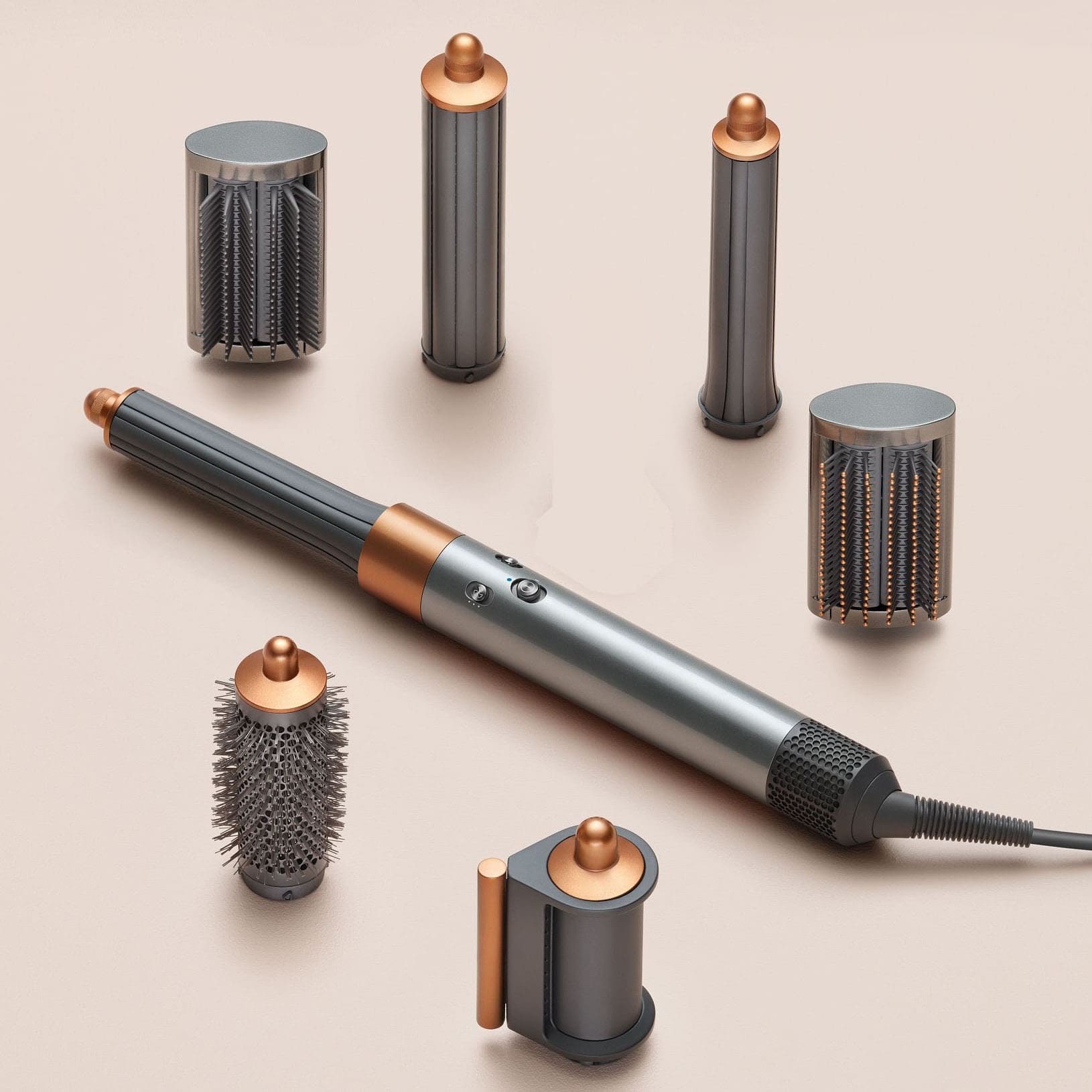 Стайлер Dyson Airwrap Complete Long HS05 (Nickel/Cooper) - Подарочный кейс для хранения