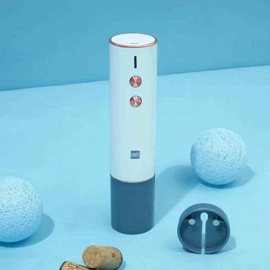 Электрический штопор Huo Hou Electric Wine Opener, Голубой